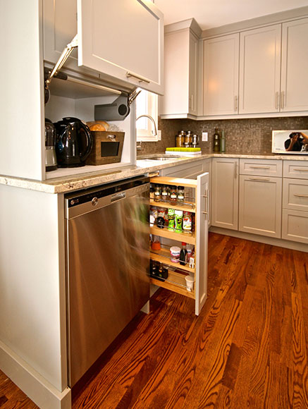 Kitchen upgrade with more storage space