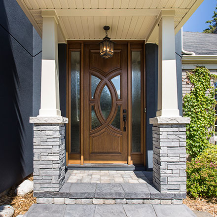 Healey exterior home, foyer and mudroom renovation by TimberCross Homes